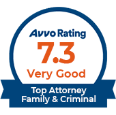 Avvo Rating 7.3 Very Good Top Attorney Family & Criminal